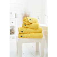 Lobster Creek Kaleidoscope 550gsm Combed Cotton Towels in Yellow