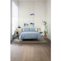 Lobster Creek Small Fish 100% Cotton Duvet Cover Set in Blue | Size: King
