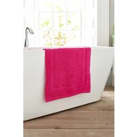 Deyongs Quik Dri Bath Mat 50x80cm - 100% Cotton, 1500gsm Quick Drying & Absorbent Bathroom Mat | 1846 in Fuchsia