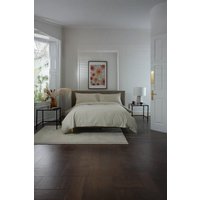 The Lyndon Company Luxury 100% Cotton 200 Thread Count Duvet Cover Set in Taupe | Size: Super King