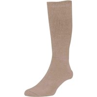 Chums Men's Diabetic Sock 2 Pack in Light Brown | Size: 11-13
