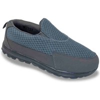 Pegasus Men's Lightweight Mesh Slip-on Comfort Trainers in Grey | Size: 10