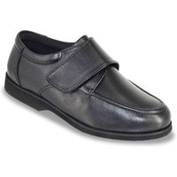 Leather Extra Wide Fit Touch Fasten Shoe