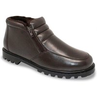 Chums Men's Leather Twin Zip Wide Fit Boot in Brown | Size: 7