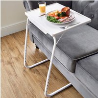 Chums Portable TV Table Valet in White