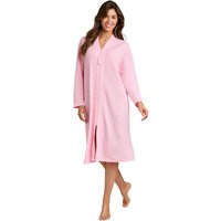 Chums Women's Waffle Zip Through Dressing Gown in Pink | Size: XL