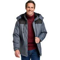 Pegasus Men's Fleece-Lined Woven Waterproof Jacket in Grey | Size: Small