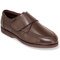 Leather Extra Wide Fit Touch Fasten Shoe