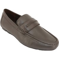 Wide Fit Breathable Smart Leather Slip On Driving Loafers