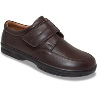 Dr Keller Touch Fasten Wide Fit Leather Shoe