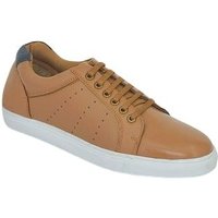 Wide Fit Leather Lace Trainer