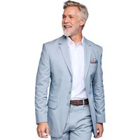 Pegasus Men's Soft-handle Cotton Blazer Fully Lined Classic Summer Style in Mid Blue | Size: 50R