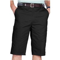 Chums Men's Longer Cargo Shorts with Side Elastication in Black | Size: 46R