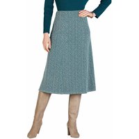 Chums Women's Tweed Effect Skirt Length 27 Inches in Teal | Size: 20