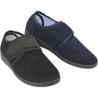 Wide Fit Twin Pack Touch Fasten Slipper