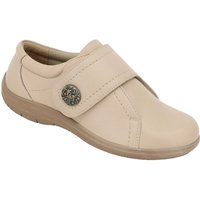 Extra Wide EEE Fit Leather Shoe Touch Fasten & Button