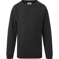 David Luke Unisex Crew Neck School Jumper in Black | Size: 4-5 Years
