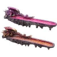 Geode Crystal Dragon Outcrop Incense Ashcatcher