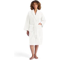 CHRISTY Women's 'Supersoft Cosy' Microvelour Bath Robe in White | Size: S/M