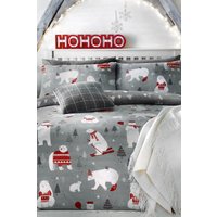 Polar Bears Christmas Duvet Cover Set Single