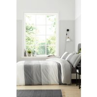 Fusion 'Betley' Classic Wide Stripe Duvet Cover Set in Grey | Size: King