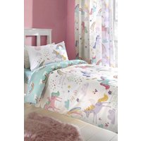 Rainbow Unicorn Duvet Cover Set Double