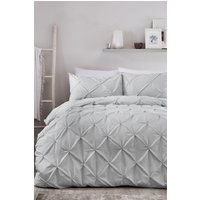 Lara Luxury Ruched Duvet Cover Set Single