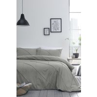 Serene 'Dart' Boutique Duvet Cover Set in Grey | Size: King