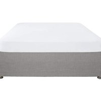 Serene 'Plain Dyed' Soft Touch 32cm Fitted Bed Sheet in White | Size: Super King Fitted