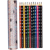 & 12 Coloured Pencils Tube Party Animals