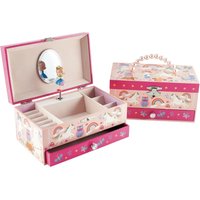 Floss & Rock Women's Rainbow Woodland Musical Jewellery Box in Pink | Size: 3+ Years