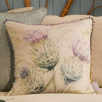Thistle Floral Loop Edge Cushion cm x 43 cm