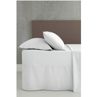 Catherine Lansfield 'Easy Iron Percale' Combed Polycotton 25cm Depth Sheet in White | Size: Single Fitted