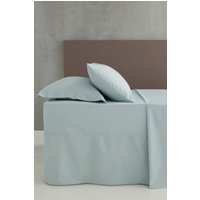 Easy Iron Percale Combed Polycotton 25cm Depth Sheet Duck Egg Single Fitted