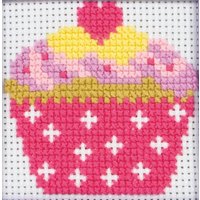 & FIRST KIT CUPCAKE Counted Cross Stitch Kit 1st Kit Cupcake Anchor