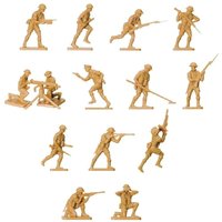 A00709V Vintage 8Th Army WWII British Infantry Model Building Kit
