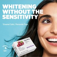 LumiaSonic Clear White Teeth Whitening Strips, Non Peroxide, Sensitivity Free in Grape