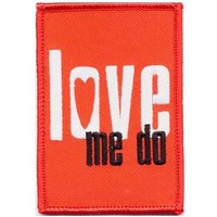 Patch Love Me Do Logo Woven Iron on 10cm x 5 cm