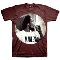 Maroon Smokin Joint Circle T Shirt