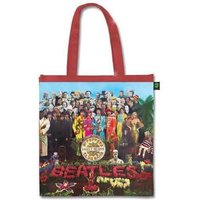 Beatles Sgt Pepper Tote Bag in Red