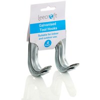 Galvanised Tool Hooks 4pk Galvanised Tool Hooks 4 Pack Set