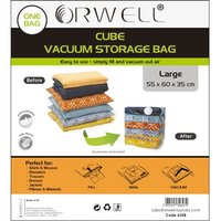 Cube Vacuum Storage Bag Large 55 x 60 x 35cm 1pk x 60 x 35 cm