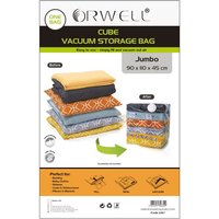 Cube Vacuum Storage Bag Jumbo 90 x 110 x 45cm 1pk x 110 x 45 cm