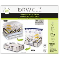 Storage Tote & Vacuum Bag Set XX Large 1pk