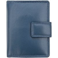 PRIMEHIDE Women's 'Verona' Leather Coin Purse in Navy