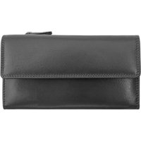 PRIMEHIDE Women's 'Verona' Leather Large Bifold Purse in Black