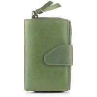 Bifold Purse Real Leather RFID Secure 18 Card Slots