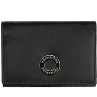 PRIMEHIDE Women's 'Flavia' Leather Clip Frame Purse in Black