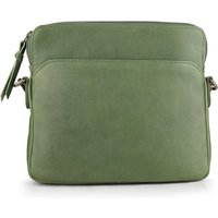 PRIMEHIDE Women's 'Washed Cancun' Leather Small Crossbody Bag in Green