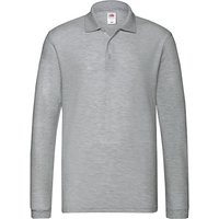 Premium Heather Long Sleeved Polo Shirt